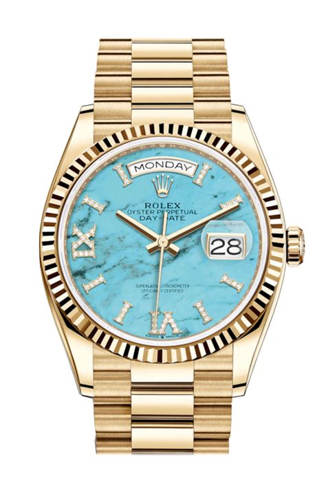 rolex day date 36 turquoise dial|Rolex op 41 tiffany.